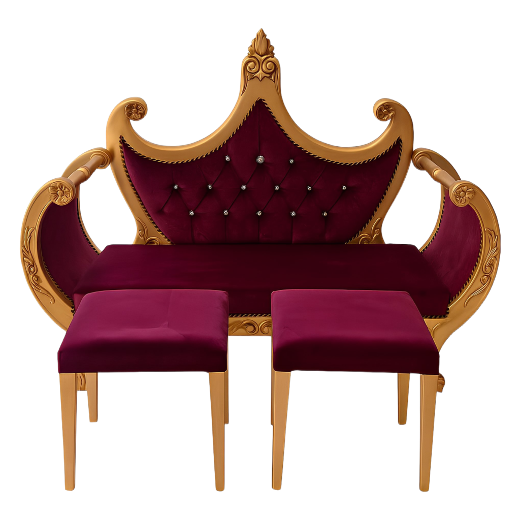 Trône bordeaux