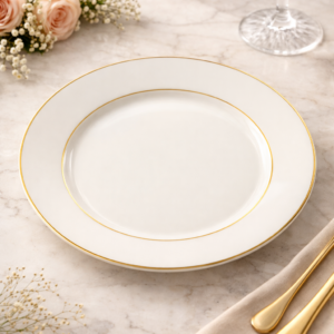 Assiette dorée 19 cm