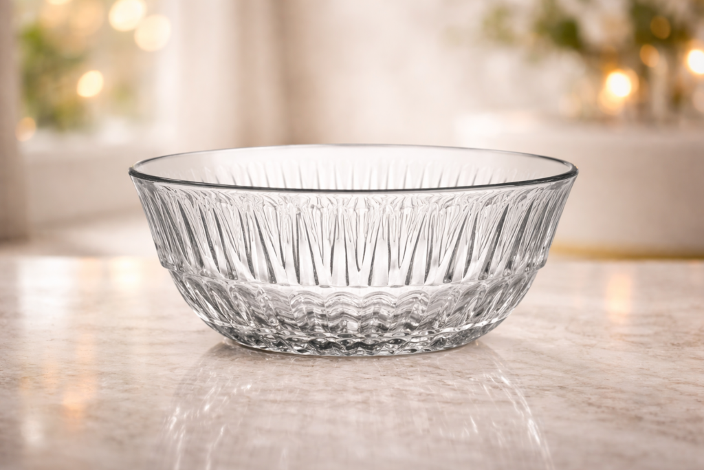 Bol en verre avec motif