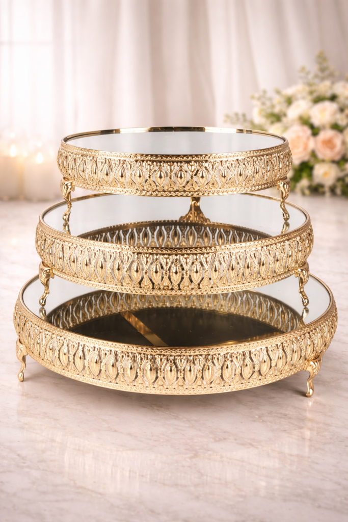 Set De Plateaux Sur Pieds 3pcs