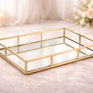 Plateau Miroir Doré