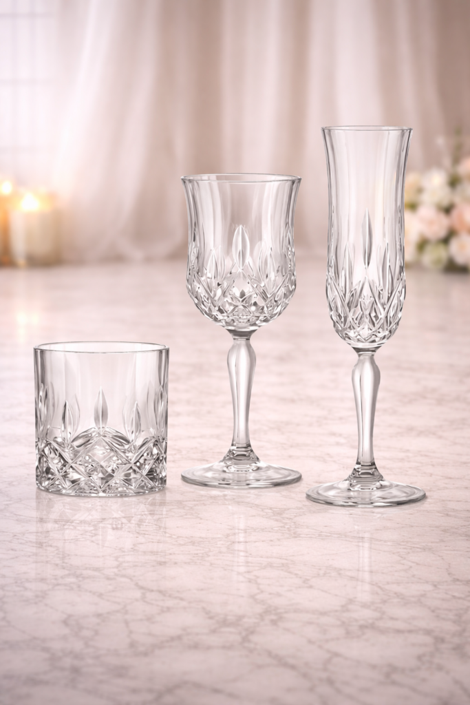 Set verre Crystal 3pcs
